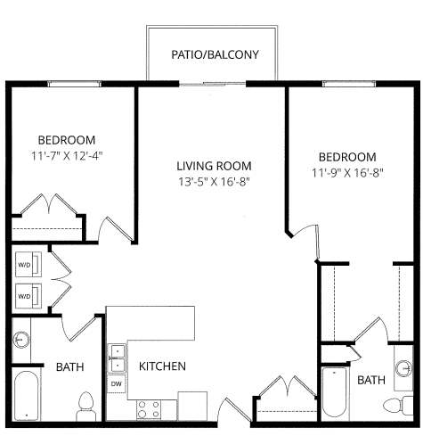 2x2 Williams floor plan